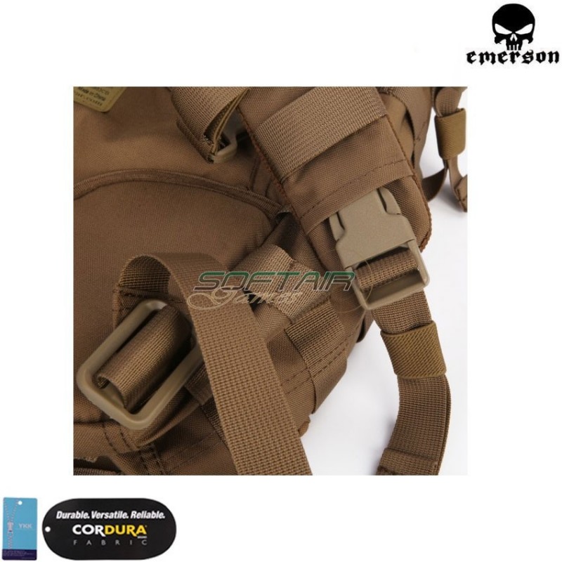 21 litre city slim backpack coyote brown emerson (em5803-cb)