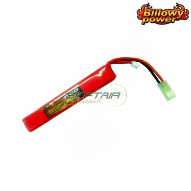 Batteria lipo connettore mini tamiya 7.4v x 1500mah 20c stick type billowy power (bp-7.4x1500)