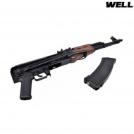 Fucile a gas gbb scarrellante full metal ak74u well (g74c) Fucile a gas gbb scarrellante full metal ak74u well (g74c)
