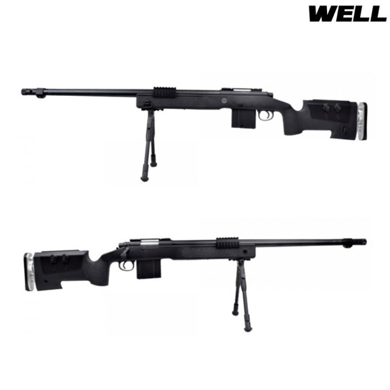 Spring rifle sniper 4417 black with bipod well (mb4417b) Spring rifle sniper 4417 black with bipod well (mb4417b)