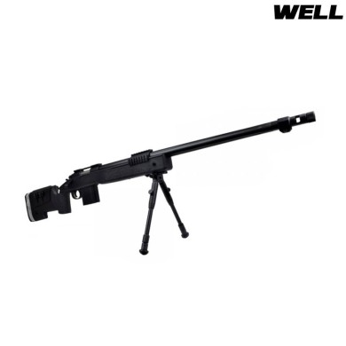 Spring rifle sniper 4417 black with bipod well (mb4417b)