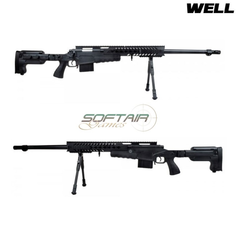 Fucile a molla sniper 4418 black con bipiede well (mb4418b) Fucile a molla sniper 4418 black con bipiede well (mb4418b)