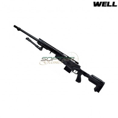 Fucile a molla sniper 4418 black con bipiede well (mb4418b)
