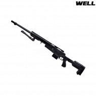 Spring rifle sniper 4418 black with bipod well (mb4418b)