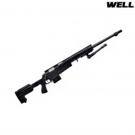 Spring rifle sniper 4418 black with bipod well (mb4418b)