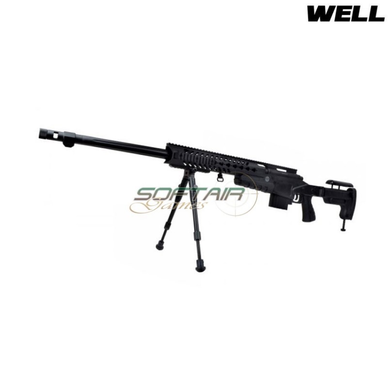 Spring rifle sniper 4418 black with bipod well (mb4418b)