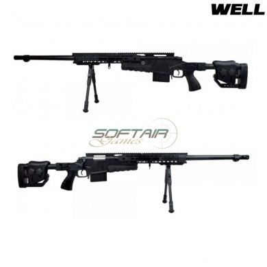 Spring rifle sniper 4419 black with bipod well (mb4419b)