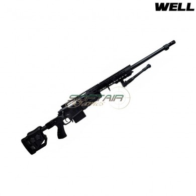 Fucile a molla sniper 4419 black con bipiede well (mb4419b)