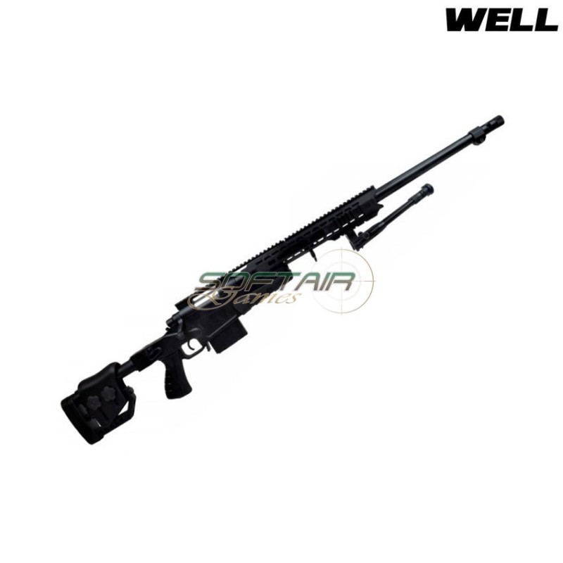 Spring rifle sniper 4419 black with bipod well (mb4419b)