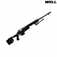 Spring rifle sniper 4419 black with bipod well (mb4419b)