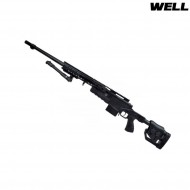 Spring rifle sniper 4419 black with bipod well (mb4419b)