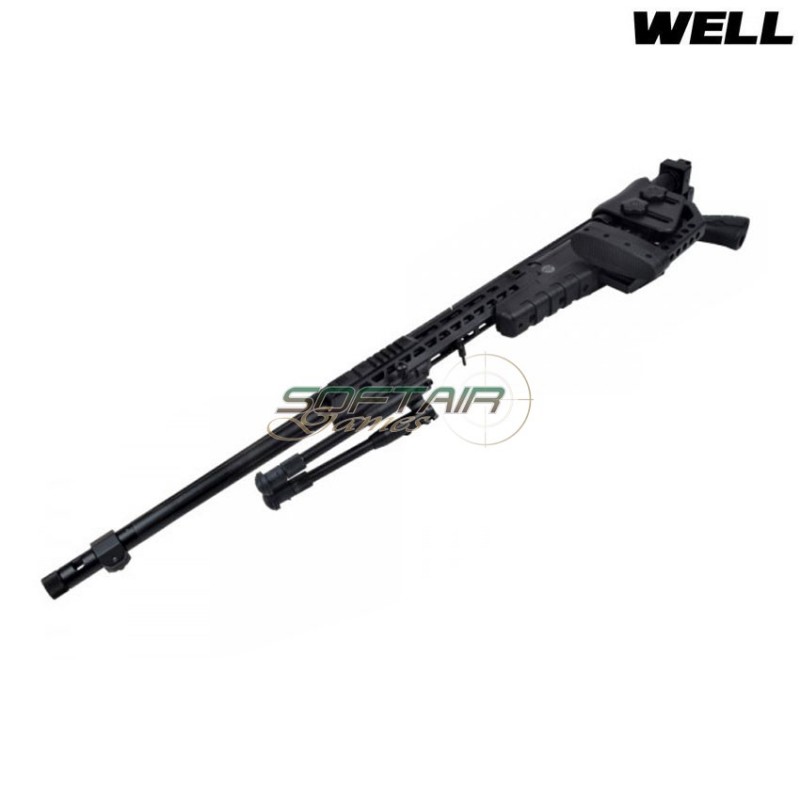 Fucile a molla sniper 4419 black con bipiede well (mb4419b) Fucile a molla sniper 4419 black con bipiede well (mb4419b)