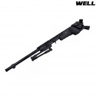 Spring rifle sniper 4419 black with bipod well (mb4419b)