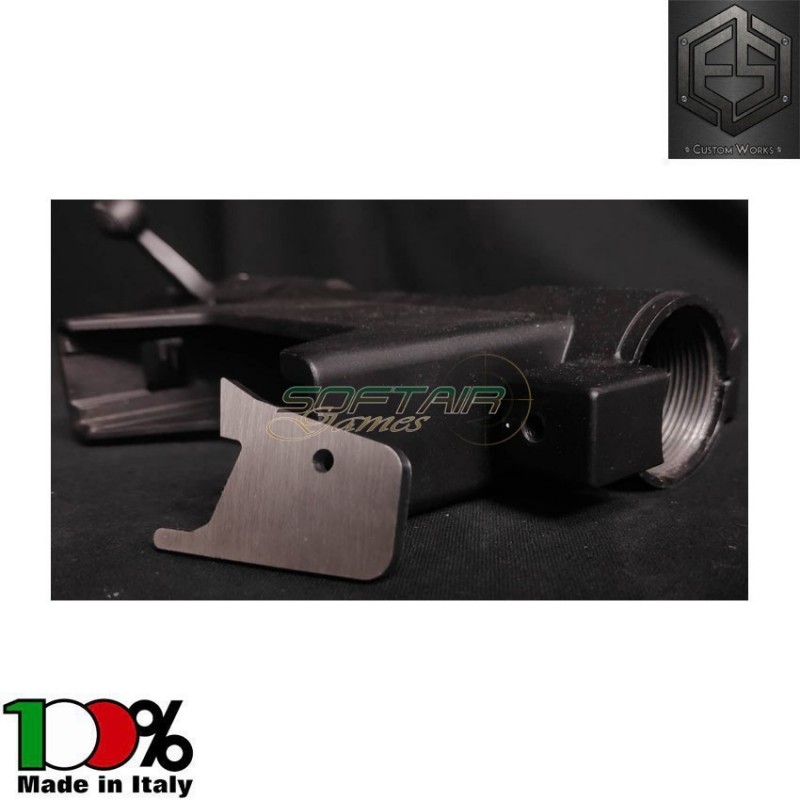 Dente di scatto hulk monolitico in acciaio per ares amoeba striker as01 e.s. custom works (escw-28)