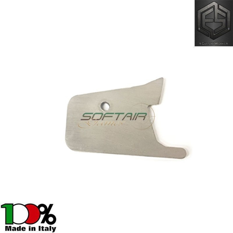 Dente di scatto hulk monolitico in acciaio per ares amoeba striker as01 e.s. custom works (escw-28)