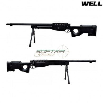 Fucile a molla sniper 15 black con bipiede well (mb15b)