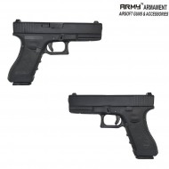 Gas gbb pistol glock 17 g17 gen.3 black polymer slide army™ armament® (arm-110847)