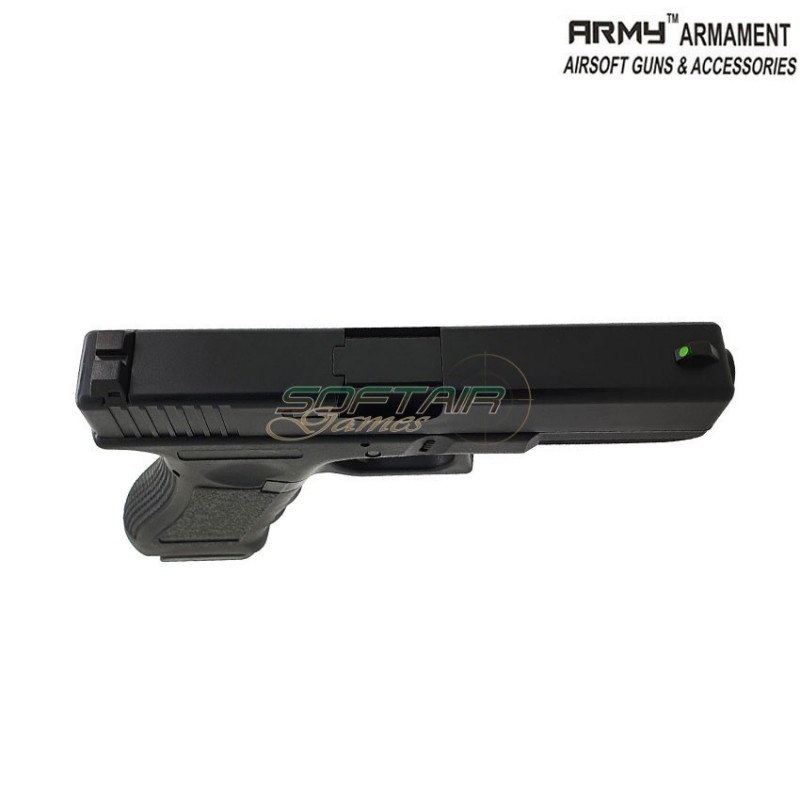 Gas gbb pistol glock 17 g17 gen.3 black polymer slide army™ armament® (arm-110847)