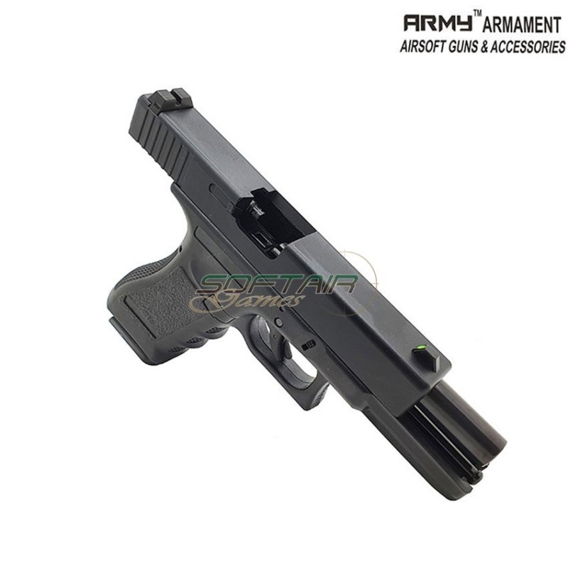 Gas gbb pistol glock 17 g17 gen.3 black polymer slide army™ armament® (arm-110847)