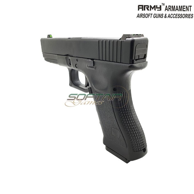 Gas gbb pistol glock 17 g17 gen.3 black polymer slide army™ armament® (arm-110847)