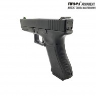 Pistola a gas gbb glock 17 g17 gen.3 black polymer slide army™ armament® (arm-110847)