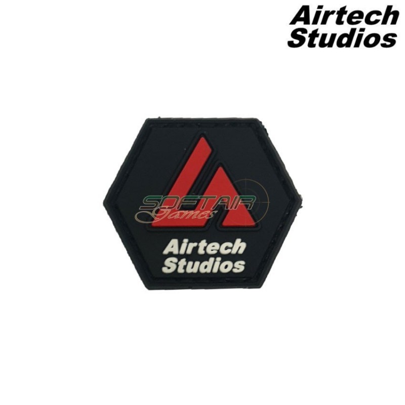 Patch as logo red/black type 2 airtech studios (as-patch-rd-bk-2)