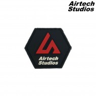 Patch as logo red/black type 2 airtech studios (as-patch-rd-bk-2)