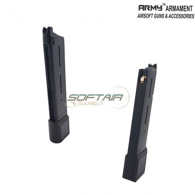 Extended 30bb black gas magazine for 1911 army™ armament® (arm-310710/a-131)