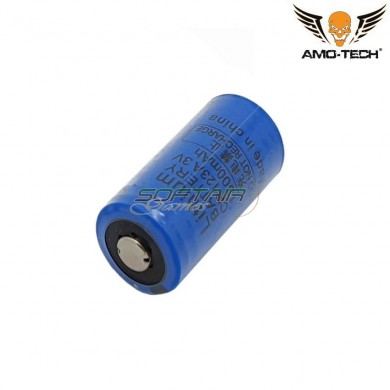 Batteria litio cr123a 3v 1300mah amo-tech® (amt-613325)