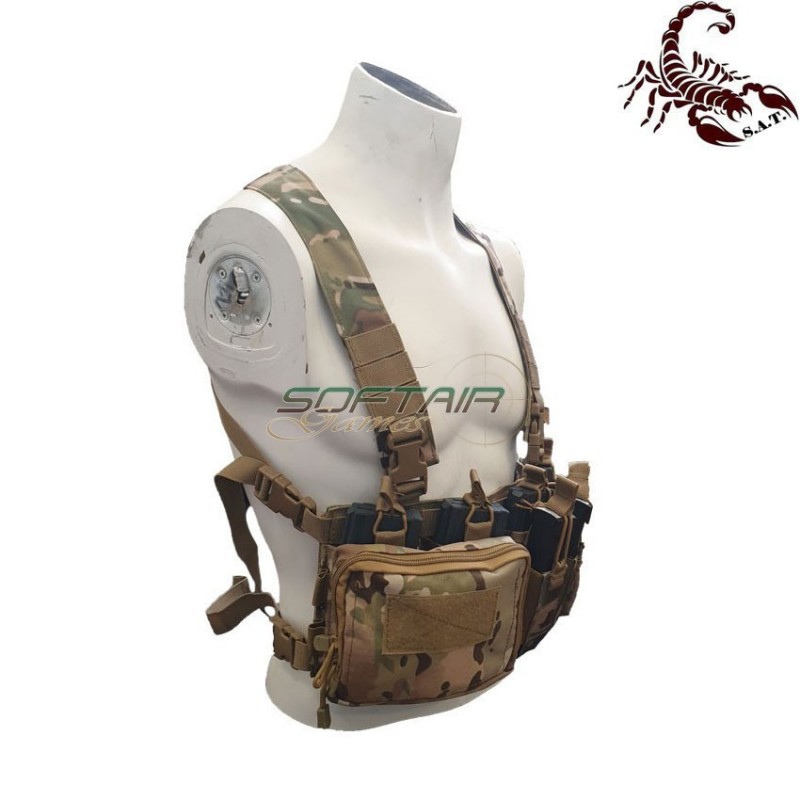 D3CRH Light fast chest rig I tactical vest multicam scorpion assault tactical® (sat-3154-mc)
