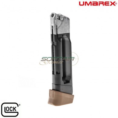 Caricatore co2 14bb bk/fde per glock 19x umarex (um-30624)