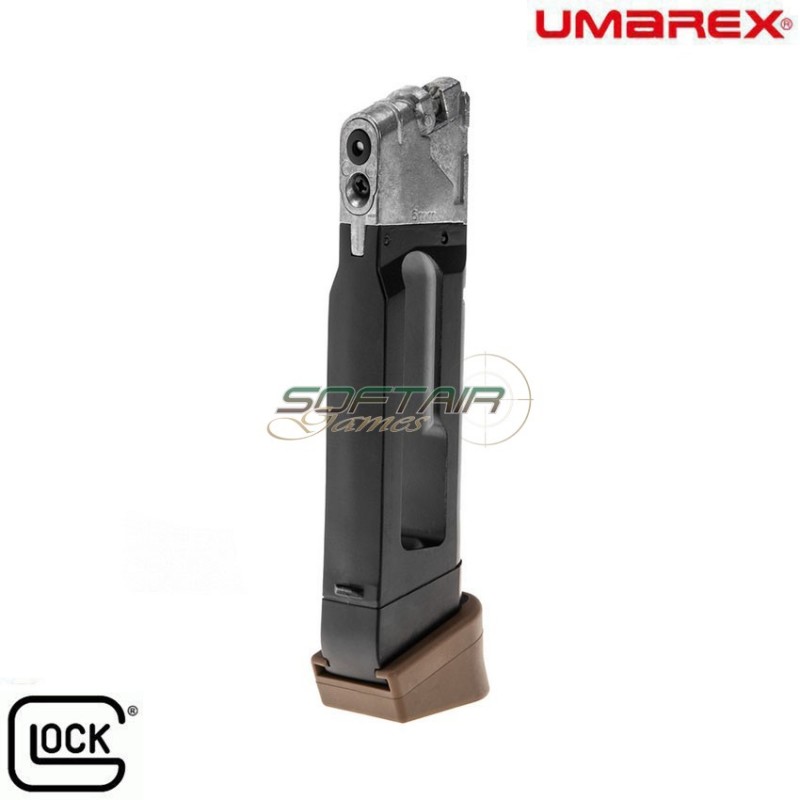 Caricatore co2 14bb bk/fde per glock 19x umarex (um-30624)