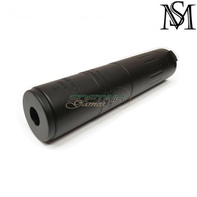 Aac m4 2000 style black silencer milsim series (ms-as-s002-bk)