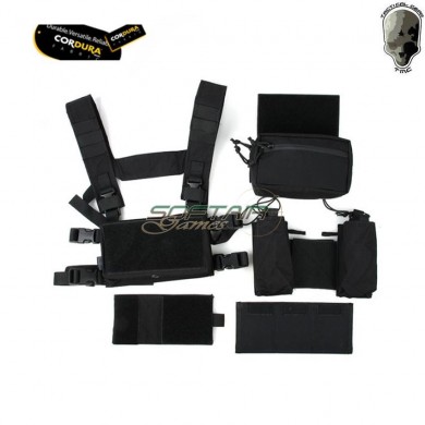 Modular chest ss style set type a black tmc (tmc-3115-bk)