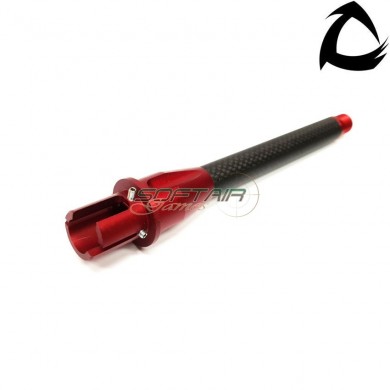 Carbo aeg m4 outer barrel custom line ccw red 7" core airsoft italy (cai-asg-ros-ccw-7)