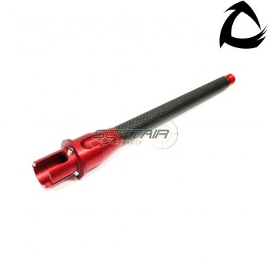 Carbo aeg m4 outer barrel custom line ccw red 9" core airsoft italy (cai-asg-ros-ccw-9)