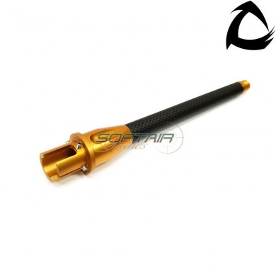Carbo aeg m4 outer barrel custom line ccw gold 9" core airsoft italy (cai-asg-oro-ccw-9)