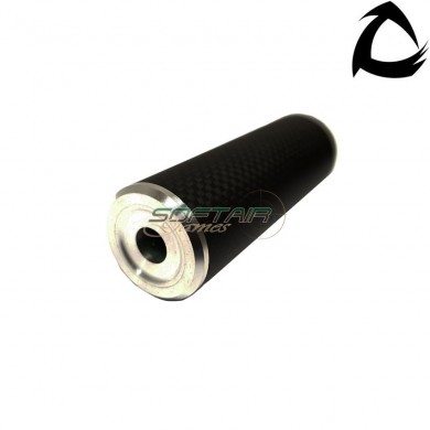 Carbo silenziatore standard line dsl1 14x1 ccw natural 100mm core airsoft italy (cai-dsl1-nat-ccw-100)