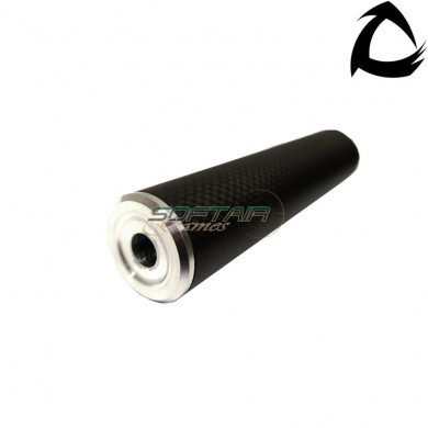 Carbo silenziatore standard line dsl1 14x1 ccw natural 150mm core airsoft italy (cai-dsl1-nat-ccw-150)