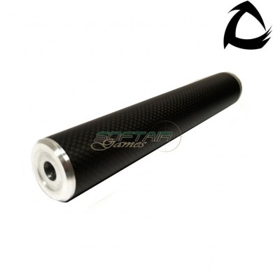Carbo dsl1 standard line silencer 14x1 ccw natural 200mm core airsoft italy (cai-dsl1-nat-ccw-200)