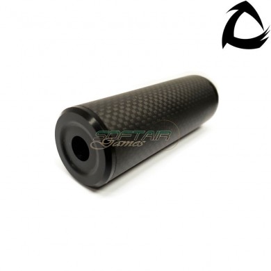 Carbo dsl1 standard line silencer 14x1 ccw black 100mm core airsoft italy (cai-dsl1-ner-ccw-100)