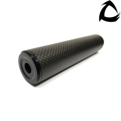 Carbo dsl1 standard line silencer 14x1 ccw black 150mm core airsoft italy (cai-dsl1-ner-ccw-150)