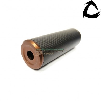 Carbo silenziatore premium line dsl1 14x1 ccw bronze 100mm core airsoft italy (cai-dsl1-bro-ccw-100)