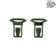 Set 2 google swivel clips 19mm olive drab frog industries® (fi-009167-od)