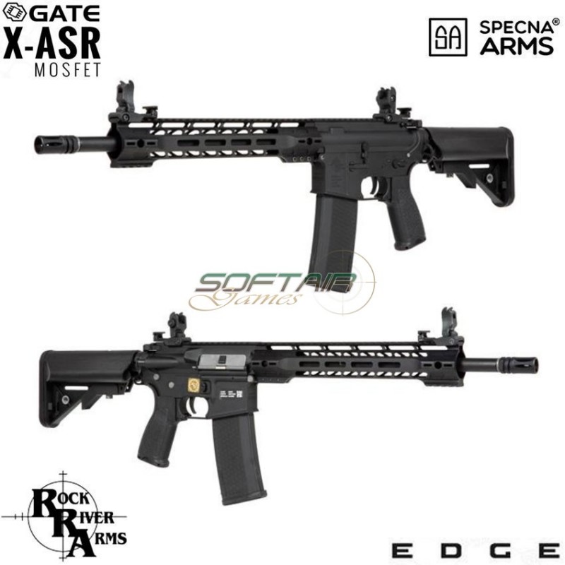 Electric Rifle Sa-e14 Edge™ Rra M4 LC Custom Carbine Replica Black Specna Arms® (spe-01-023940)