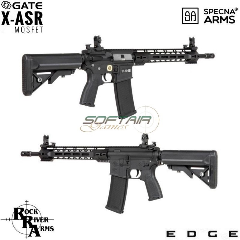 Electric Rifle Sa-e14 Edge™ Rra M4 LC Custom Carbine Replica Black Specna Arms® (spe-01-023940)