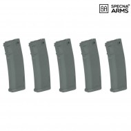 Set 5 hi-caps s-mag polymer magazines 380bb chaos grey for m4/m16 specna arms® (spe-05-025728) Set 5 hi-caps s-mag polymer magazines 380bb chaos grey for m4/m16 specna arms® (spe-05-025728)
