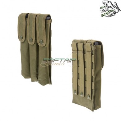 Tasca tripla smg wwii style mp40/sten/mab olive drab frog industries® (fi-018860-od)