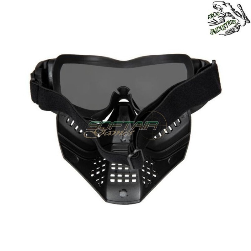 Maschera ant black a lente smoke frog industries® (fi-026647-bk-sm)