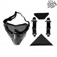 Maschera ant black a lente smoke frog industries® (fi-026647-bk-sm)